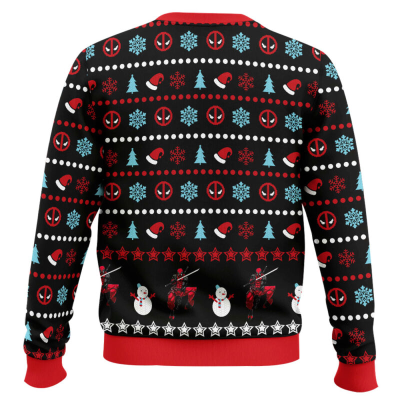 Hooktab Xmas Deadpool Ugly Christmas Sweater Hooktab Xmas Deadpool Ugly Christmas Sweater