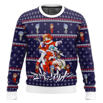 Hooktab Xmas Evangelion Ugly Christmas Sweater