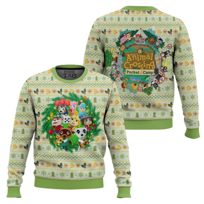 Hooktab Xmas Festival Animal Crossing Ugly Christmas Sweater Hooktab Xmas Festival Animal Crossing Ugly Christmas Sweater
