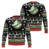 Hooktab Xmas Ghost Ghostbusters Ugly Christmas Sweater