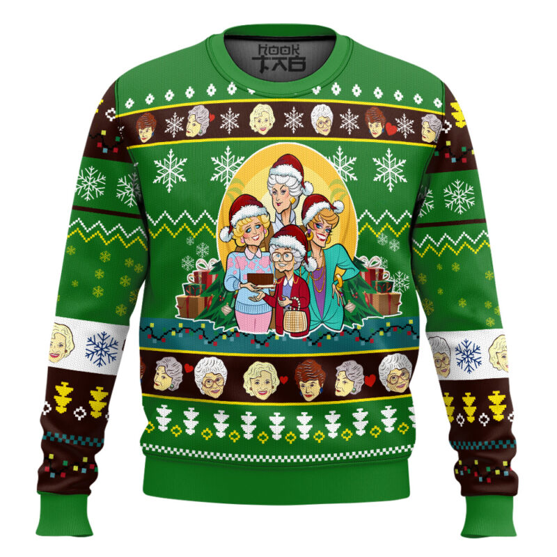 Hooktab Xmas Gift The Golden Girls Ugly Christmas Sweater