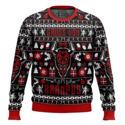Hooktab Xmas Gruss Vom Krampus Ugly Christmas Sweater