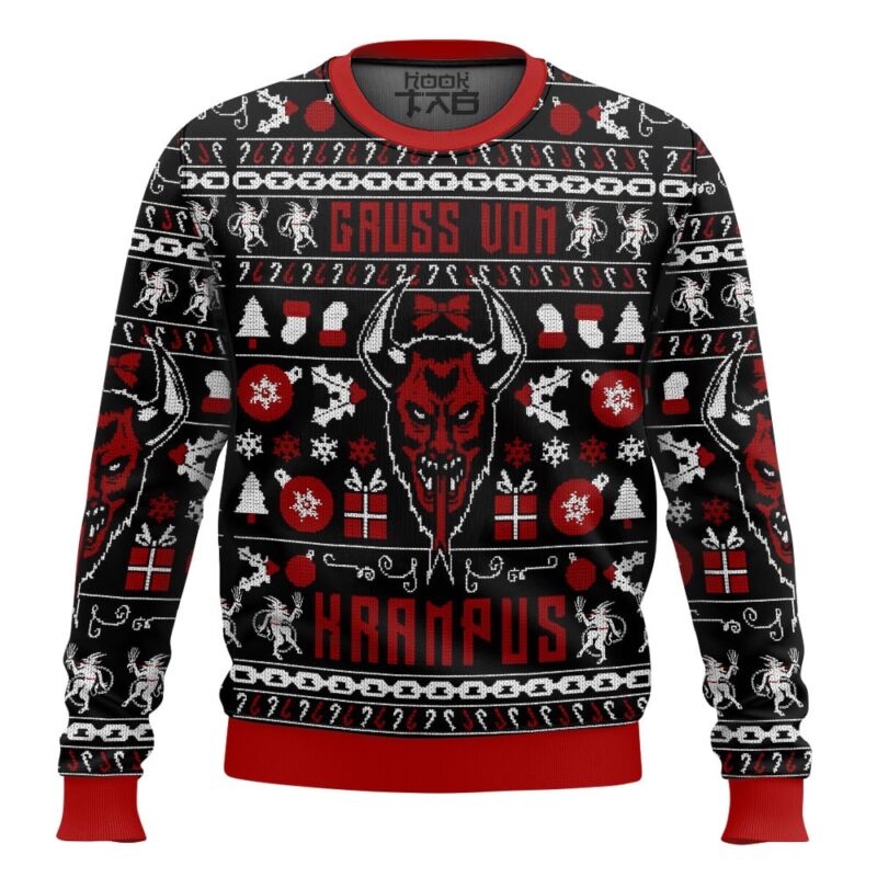 Hooktab Xmas Gruss Vom Krampus Ugly Christmas Sweater