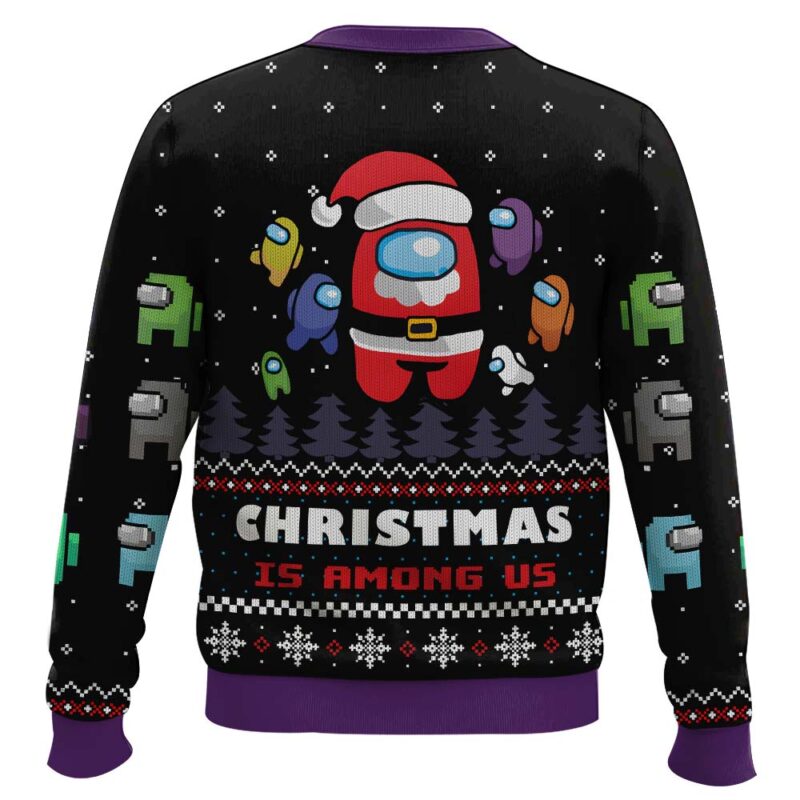 Hooktab Xmas Is Among Us Ugly Christmas Sweater Hooktab Xmas Is Among Us Ugly Christmas Sweater