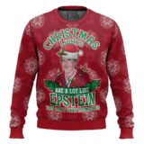 Hooktab Xmas Lights Are Like Epstein Ugly Christmas Sweater