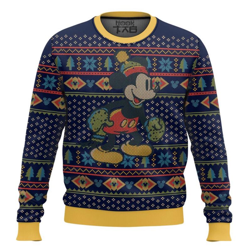 Hooktab Xmas Mickey Ugly Christmas Sweater