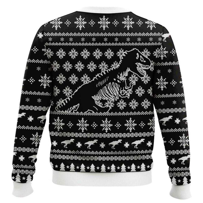 Hooktab Xmas Night Jurassic Park Ugly Christmas Sweater Hooktab Xmas Night Jurassic Park Ugly Christmas Sweater