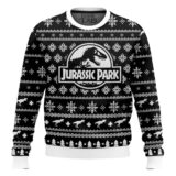 Hooktab Xmas Night Jurassic Park Ugly Christmas Sweater