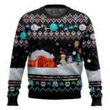 Hooktab Xmas Night With Luke Skywalker Star Wars Ugly Christmas Sweater