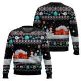 Hooktab Xmas Night With Luke Skywalker Star Wars Ugly Christmas Sweater