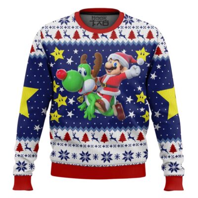 Hooktab Xmas Odyssey Super Mario Bros. Ugly Christmas Sweater
