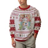 Hooktab Xmas Rudolph The Red-nosed Reindeer Ugly Christmas Sweater