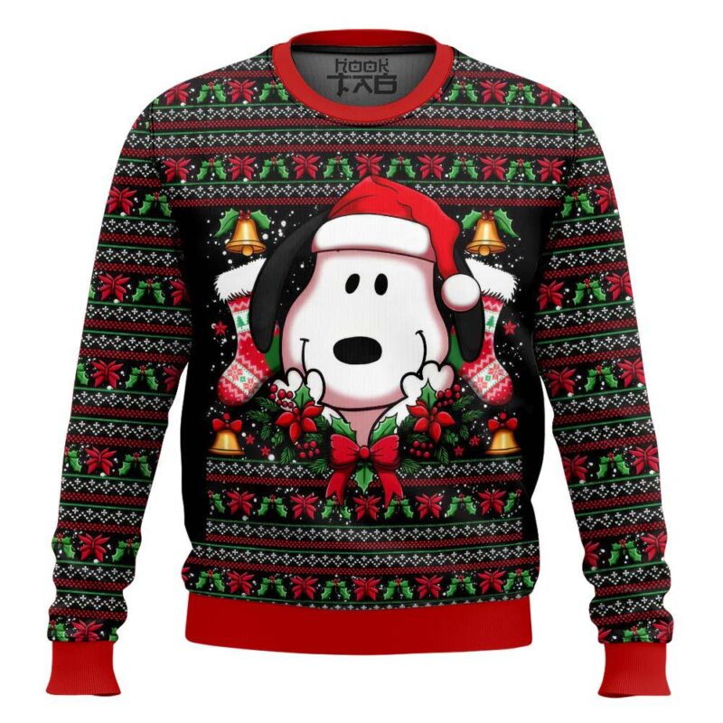 Hooktab Xmas Snoopy The Charlie Brown and Snoopy Show Ugly Christmas Sweater