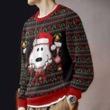 Hooktab Xmas Snoopy The Charlie Brown and Snoopy Show Ugly Christmas Sweater