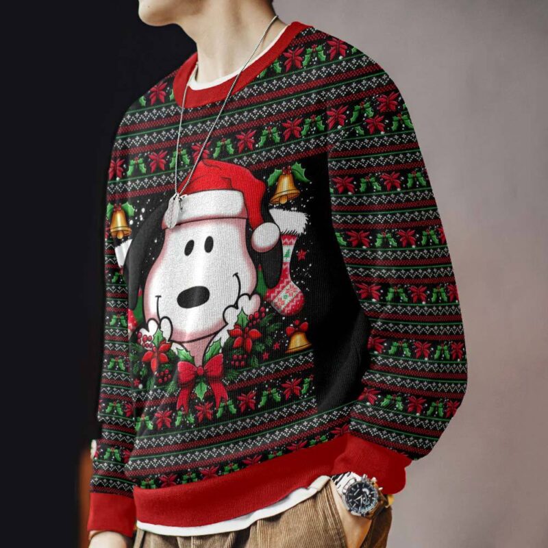 Hooktab Xmas Snoopy The Charlie Brown and Snoopy Show Ugly Christmas Sweater Hooktab Xmas Snoopy The Charlie Brown and Snoopy Show Ugly Christmas Sweater