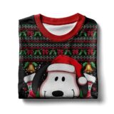 Hooktab Xmas Snoopy The Charlie Brown and Snoopy Show Ugly Christmas Sweater