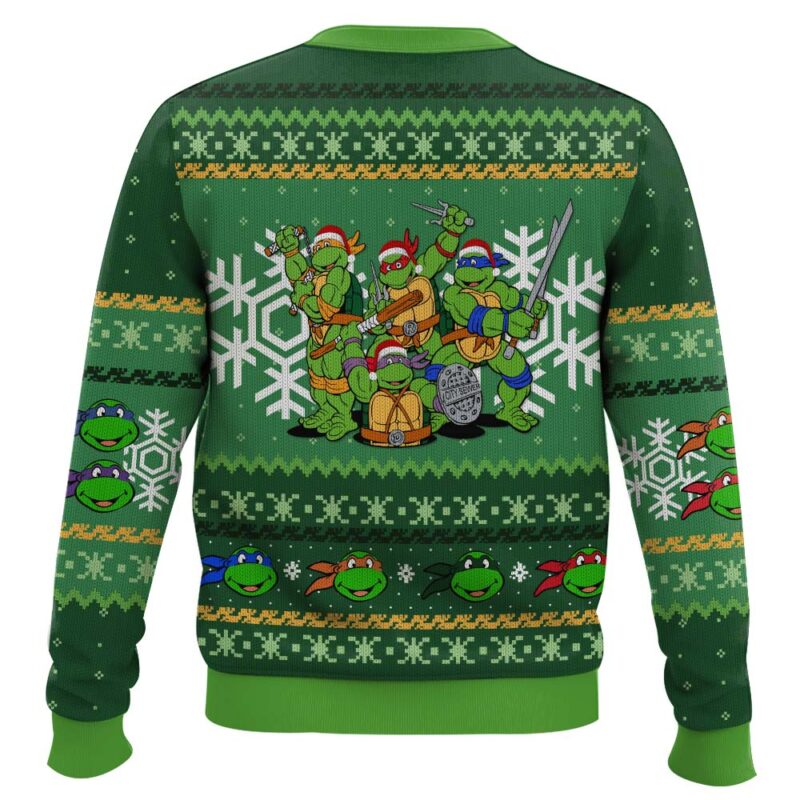 Hooktab Xmas Squad Teenage Mutant Ninja Turtles Ugly Christmas Sweater Hooktab Xmas Squad Teenage Mutant Ninja Turtles Ugly Christmas Sweater