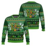 Hooktab Xmas Squad Teenage Mutant Ninja Turtles Ugly Christmas Sweater