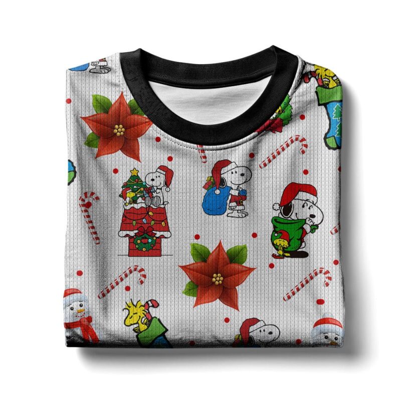 Hooktab Xmas The Charlie Brown and Snoopy Show Ugly Christmas Sweater Hooktab Xmas The Charlie Brown and Snoopy Show Ugly Christmas Sweater