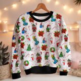 Hooktab Xmas The Charlie Brown and Snoopy Show Ugly Christmas Sweater