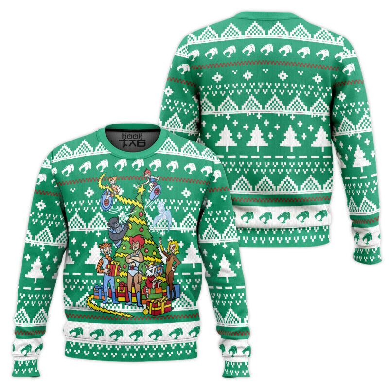 Hooktab Xmas Thundercats Ugly Christmas Sweater Hooktab Xmas Thundercats Ugly Christmas Sweater