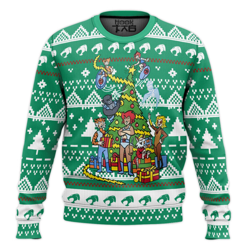 Hooktab Xmas Thundercats Ugly Christmas Sweater