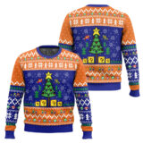 Hooktab Xmas Tree Super Mario Bros. Ugly Christmas Sweater
