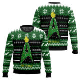 Hooktab Xmas Tree Trek The Halls Star Trek Ugly Christmas Sweater