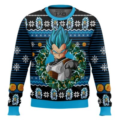 Hooktab Xmas Vegeta Dragon Ball Ugly Christmas Sweater