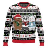 Hooktab Xmas We Bare Bear Ugly Christmas Sweater