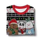 Hooktab Xmas We Bare Bear Ugly Christmas Sweater