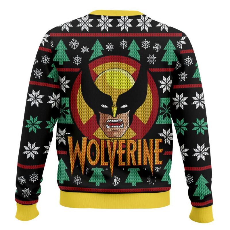 Hooktab Xmas Wolverine Ugly Christmas Sweater Hooktab Xmas Wolverine Ugly Christmas Sweater