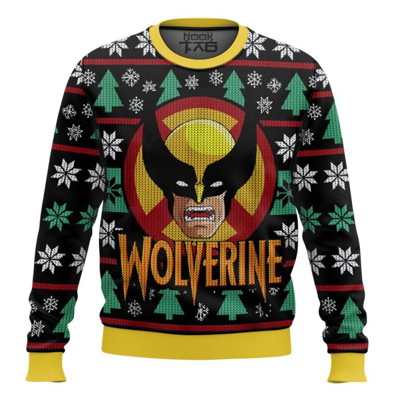 Hooktab Xmas Wolverine Ugly Christmas Sweater