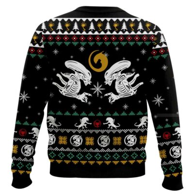 Hooktab Xmas Xenomorph Alien Ugly Christmas Sweater