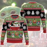 Hooktab Xmas Yoda Starwars Ugly Christmas Sweater