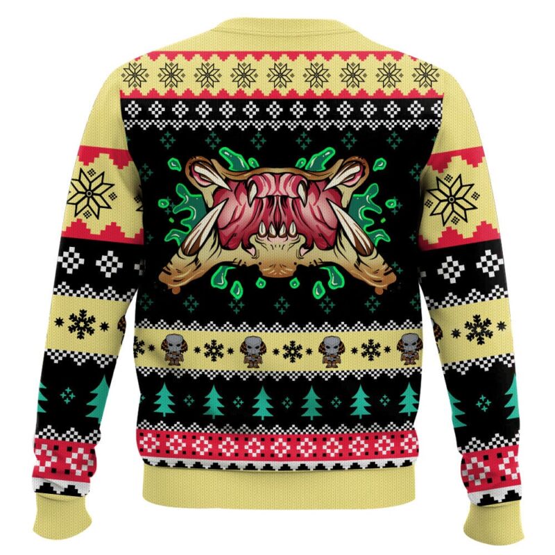 Hooktab Yautja Predator Alien Ugly Christmas Sweater Hooktab Yautja Predator Alien Ugly Christmas Sweater