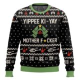 Hooktab Yippe Ki-Yay Mother Fxcker Die Hard Ugly Christmas Sweater