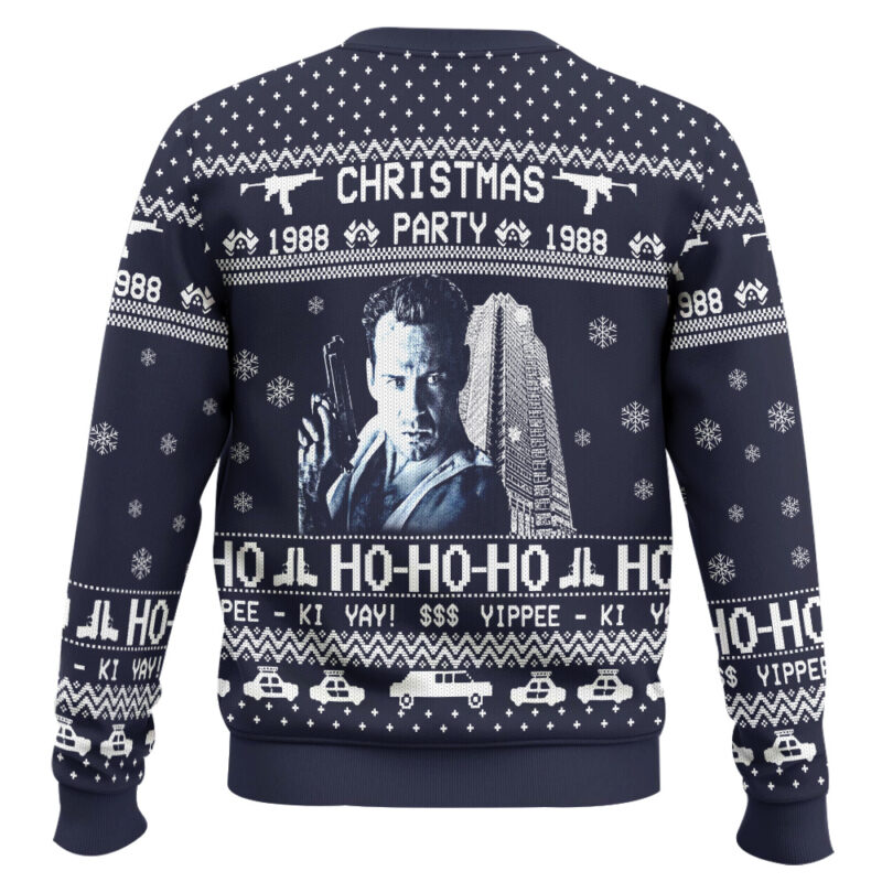 Hooktab Yippee Ki Yay Christmas Die Hard Ugly Christmas Sweater Hooktab Yippee Ki Yay Christmas Die Hard Ugly Christmas Sweater