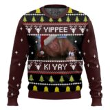 Hooktab Yippee Ki Yay Die Hard Ugly Christmas Sweater