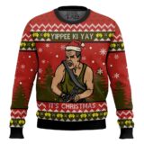 Hooktab Yippee Ki Yay It’s Christmas Die Hard Ugly Christmas Sweater