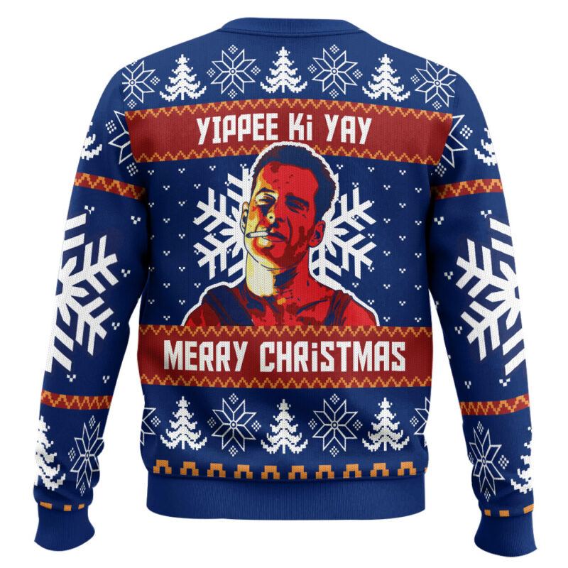 Hooktab Yippee Ki Yay Merry Christmas Die Hard Ugly Christmas Sweater Hooktab Yippee Ki Yay Merry Christmas Die Hard Ugly Christmas Sweater