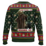 Hooktab Yoda Boomer Star Wars Ugly Christmas Sweater