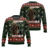 Hooktab Yoda Boomer Star Wars Ugly Christmas Sweater