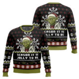 Hooktab Yoda Season It Is Jolly To Be Star Wars Ugly Christmas Sweater