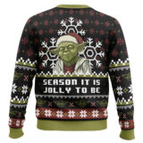 Hooktab Yoda Season It Is Jolly To Be Star Wars Ugly Christmas Sweater