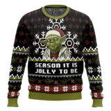 Hooktab Yoda Season It Is Jolly To Be Star Wars Ugly Christmas Sweater
