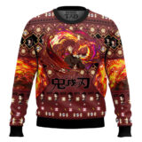 Hooktab Yoriichi Tsugikuni Ugly Christmas Sweater
