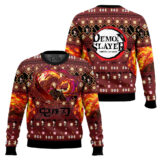 Hooktab Yoriichi Tsugikuni Ugly Christmas Sweater