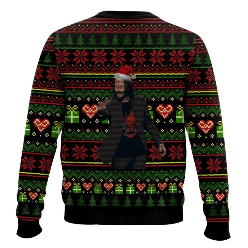 Hooktab "You Are Breathtaking" Keanu Reeves Meme Ugly Christmas Sweater Hooktab "You Are Breathtaking" Keanu Reeves Meme Ugly Christmas Sweater