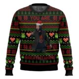 Hooktab "You Are Breathtaking" Keanu Reeves Meme Ugly Christmas Sweater
